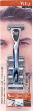produit VITRY RASOIR PRECISION 5 LAMES + 4 RECH
