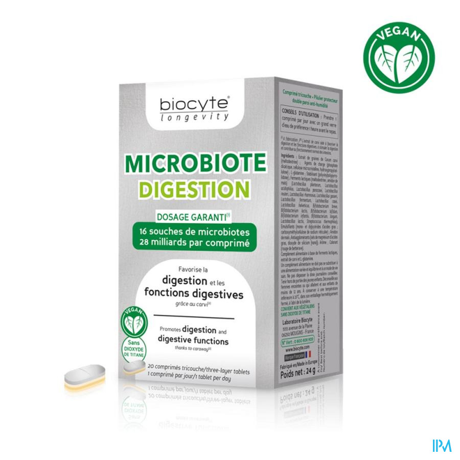 Biocyte Microbiote Digestion Comprime 20