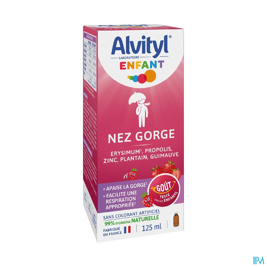 produit ALVITYL ENFANT NEZ GORGE 125ML