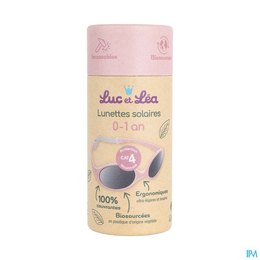 produit LUC&LEA LUNETTES SOL BIOSOURCE 0/1A ROSE
