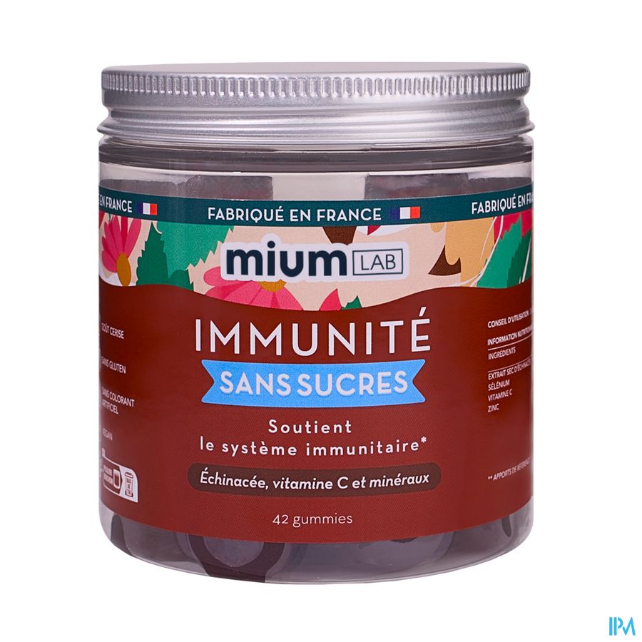 produit MIUM LAB GUMMIES IMMUNITE S/SUCRE 42
