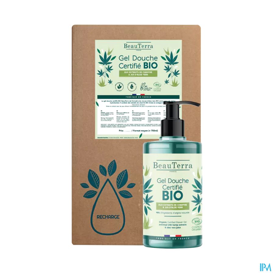 produit Beauterra Gel Douche Certifie Bio 9l