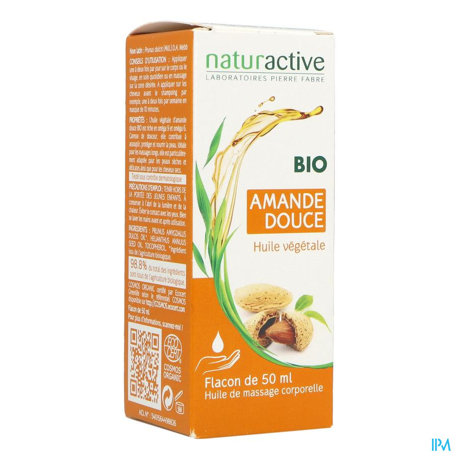 vignette Naturactive Huile Vegetale Bio Amande Douce 50ml
