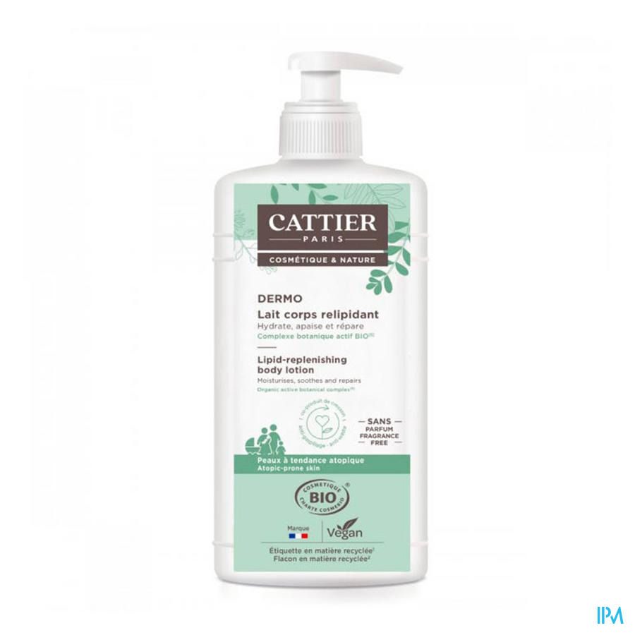vignette Cattier Dermo Lait Corps Relipidant 500ml