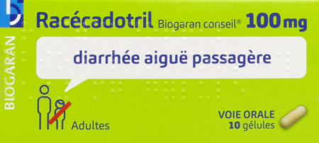 vignette RACECADOTRIL 100MG BGR CONS GEL 10
