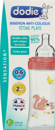 vignette DODIE BIB SENS+ AC 270ML JARDIN 0-6M DEB2