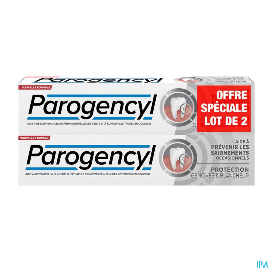 vignette PAROGENCYL PREV GENC BLANCH BITUBE 2X75ML