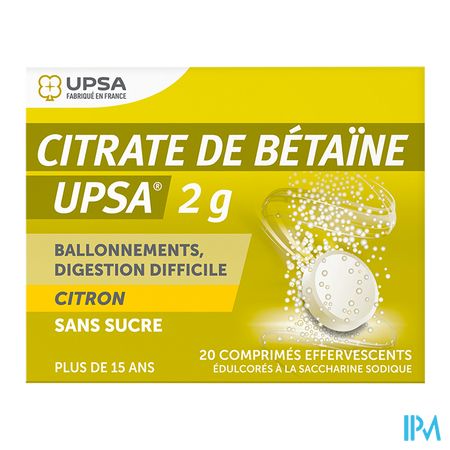 vignette CITRATE BETAINE UPSA C S/S CP EF20