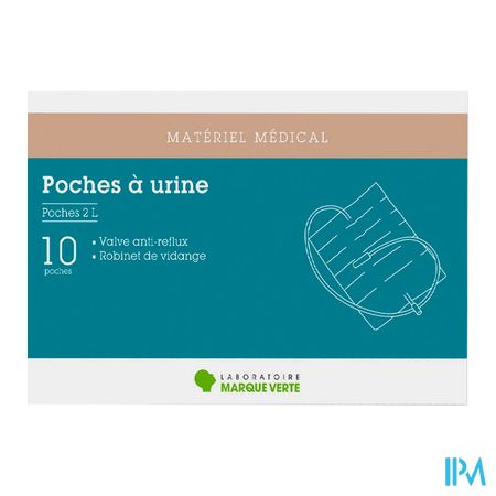 vignette Marque Verte Uriprocare Poche A Urine 2l Lppr Boite De 10