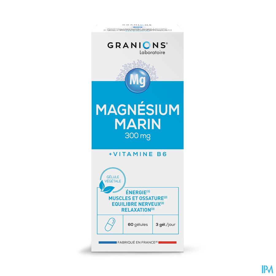 vignette MAGNESIUM MARIN 60 GELULES