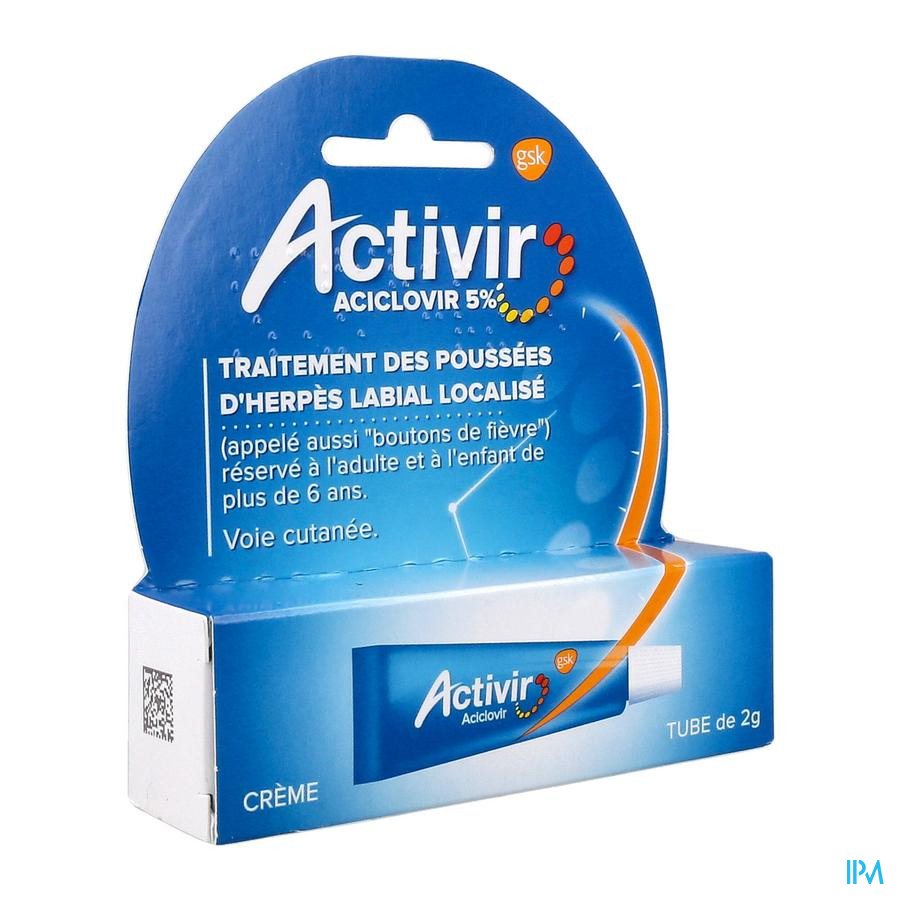 vignette ACTIVIR 5% CR TUB 2G