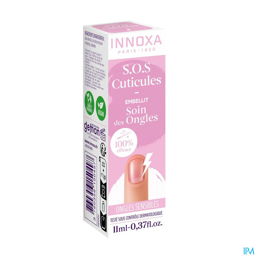 vignette Innoxa Ongles Sensibles Solution Sos Cuticules 11ml