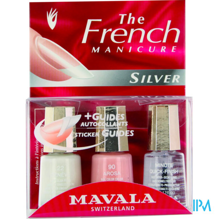 vignette Mavala Vernis A Ongles French Manucure Silver 5ml X3