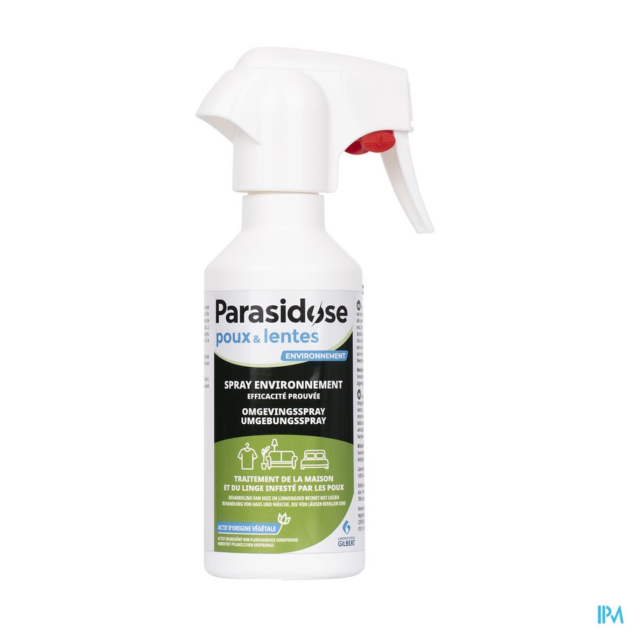 vignette Laboratoires Gilbert Parasidose Poux Spray Environnement 3% Geraniol 250ml