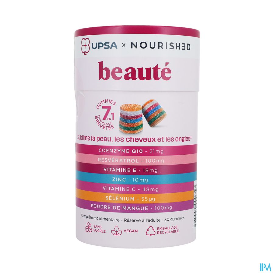 produit Upsa X Nourished Beaute 7en1 Gommes 30