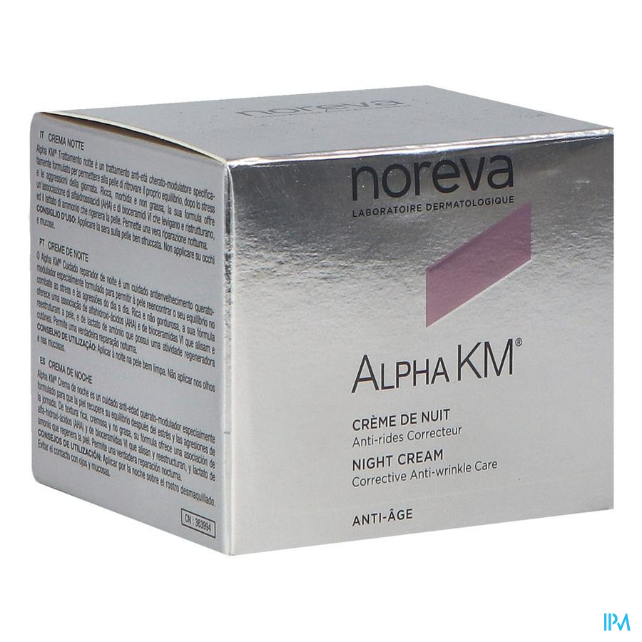 vignette Alpha Km Creme De Nuit Antirides Correcteur 50ml