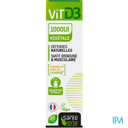 produit Sante Verte Vitd3 1000ui Vegetale Spray 20ml
