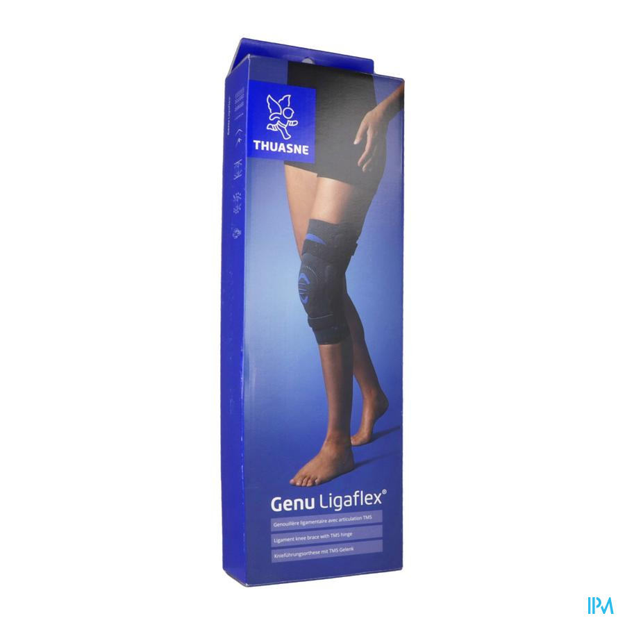 vignette Thuasne Ligaflex Genu Genouillere Ligamentaire Fermee Courte Grise T3