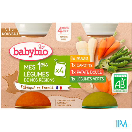 vignette BABYBIO MES 1ERS LEGUMES REGION 4M 4X130G
