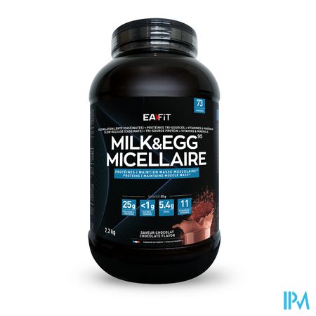 vignette Eafit Milk Egg 95 Micellaire Poudre Chocolat 2kg2