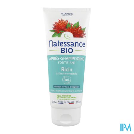 vignette Natessance Bio Apres Shampooing Fortifiant Ricin Keratine 200ml