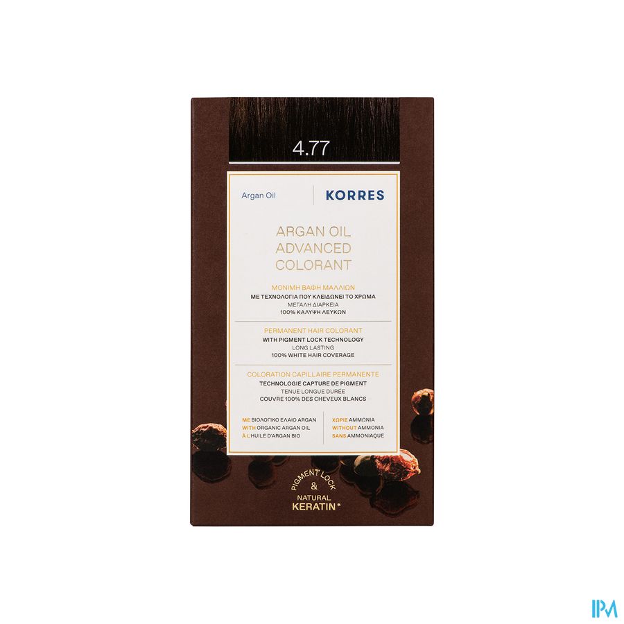 vignette KORRES COLOR ARG CHATAIN NATUR MARR 4.77