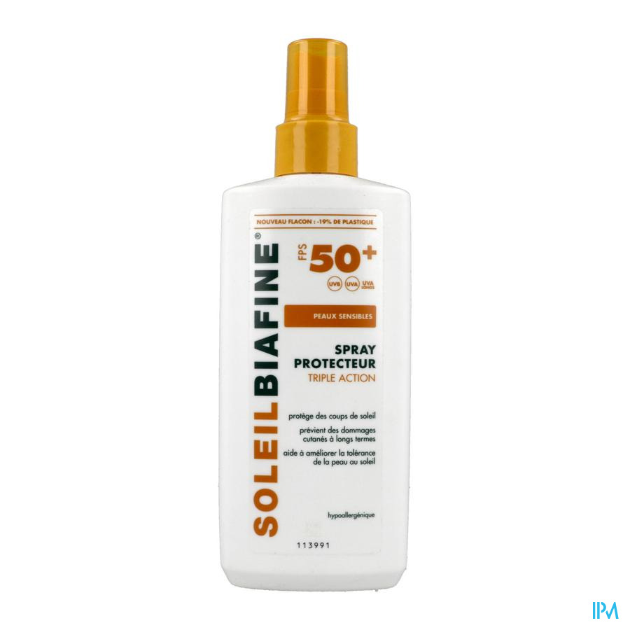 vignette Soleilbiafine Protect Ensoleillement Spf50+ 200ml