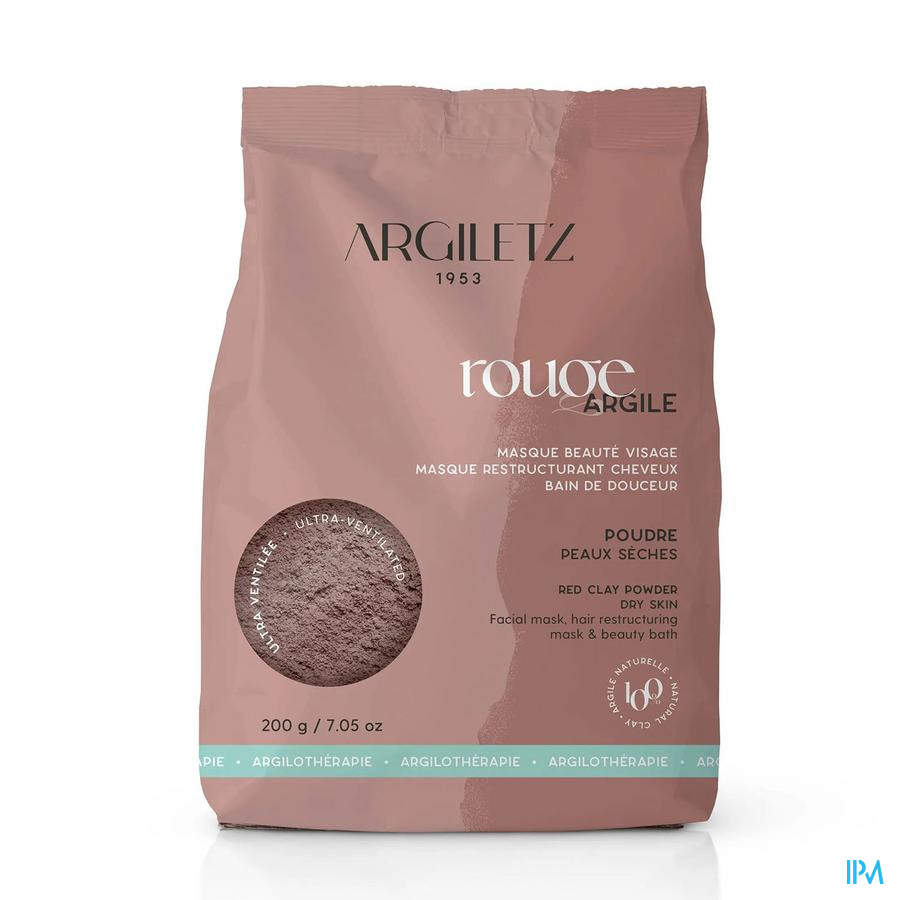produit Argiletz Argile Rouge Poudre Ultraventilee 200g