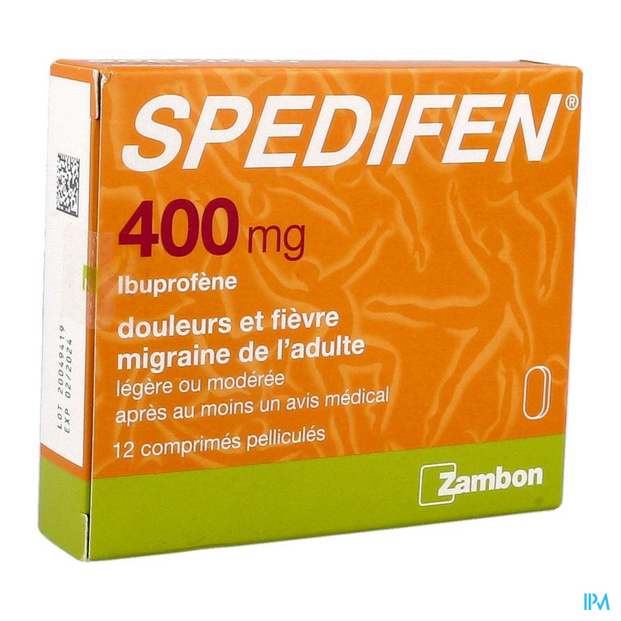 vignette SPEDIFEN 400MG CPR 12