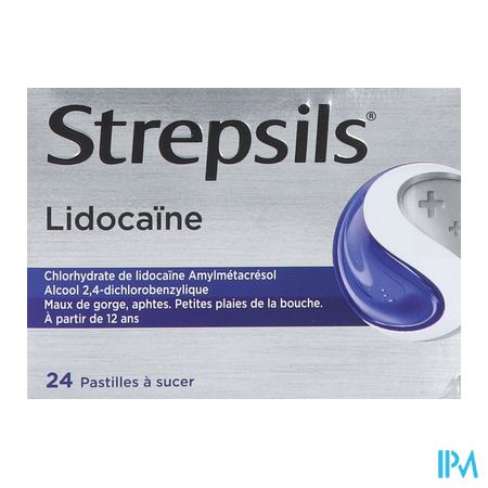 vignette STREPSILS LIDOCAINE PAST 24