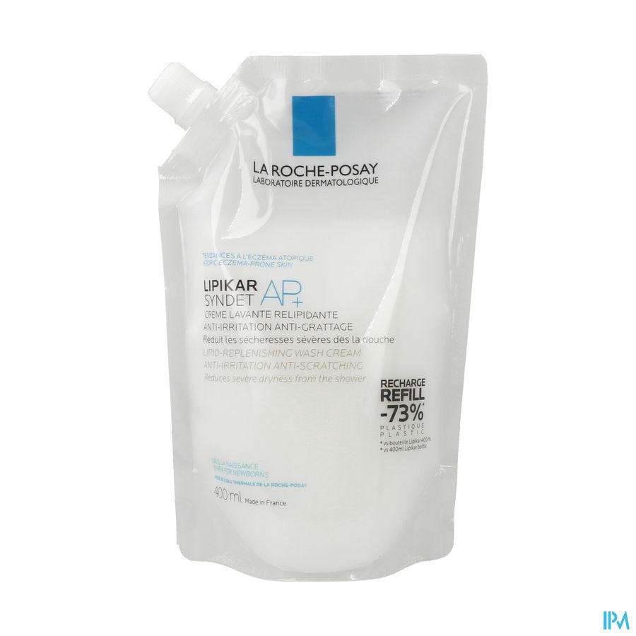 produit La Roche Posay Lipikar Syndet Ap+ Creme Lavante Antiirritations Ecorecharge 400ml