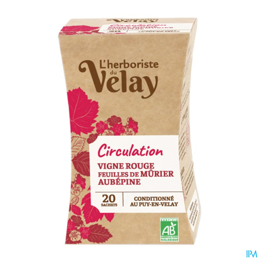 produit PAGES INFUSION BIO CIRCULATION 20 SACHETS