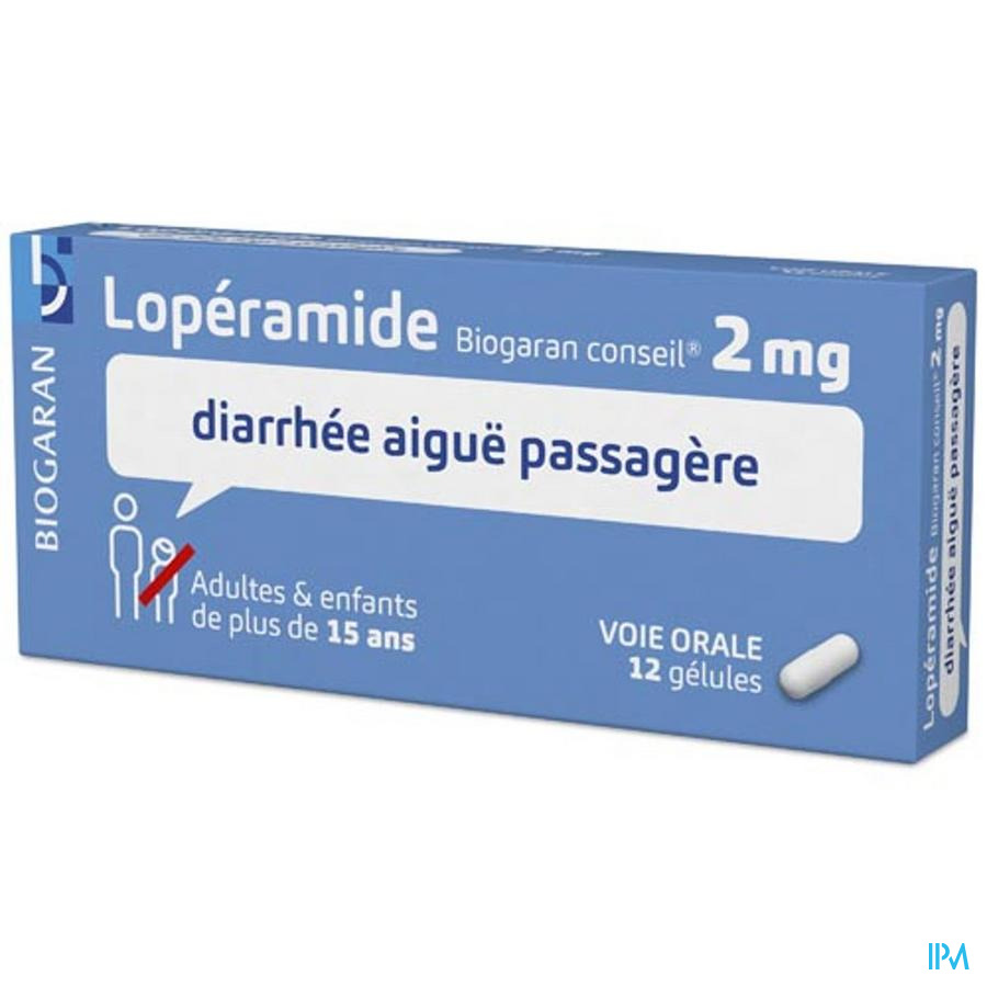 vignette LOPERAMIDE 2MG BIOG CONS GELULE12