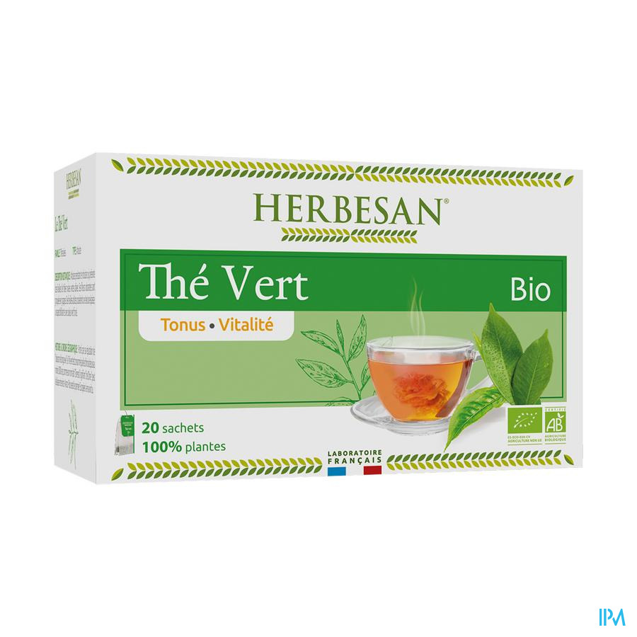 produit HERBESAN INFUSION BIO THE VERT 20
