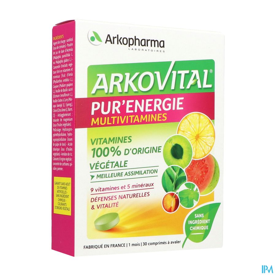 produit Arkovital Pur Energie Multivitamines Comprime 30