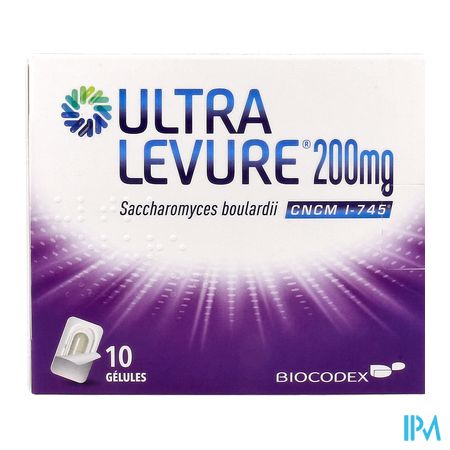vignette ULTRA LEVURE 200MG GELULE 10