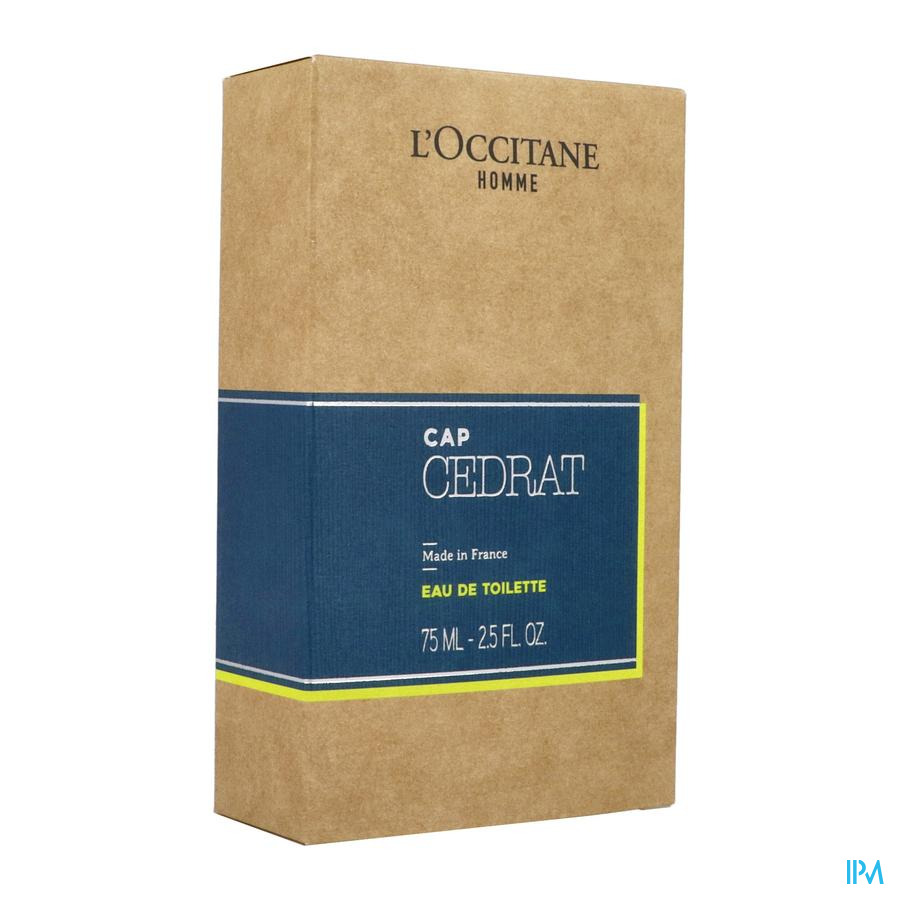 vignette Occitane Homme Cologne Cedrat Eau De Toilette 75ml