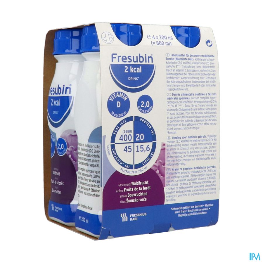 produit Fresubin 2kcal Drink Fruits De La Foret 200ml X4
