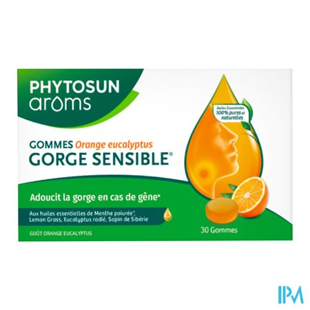 vignette Phytosun Aroms Gommes Gorge Sensible Orange Eucalyptus 30