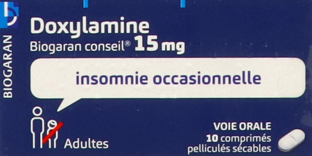 vignette DOXYLAMINE 15MG BIOG CONS CP SEC10