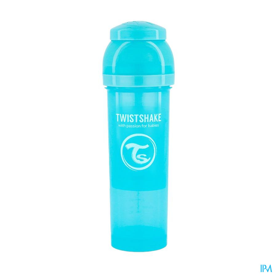 produit TWISTSHAKE BIB A-COLIQ 330ML BLEU P 4M+