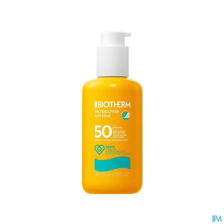 produit BIOTHERM WATERLOVE SUN SPF50 200ML