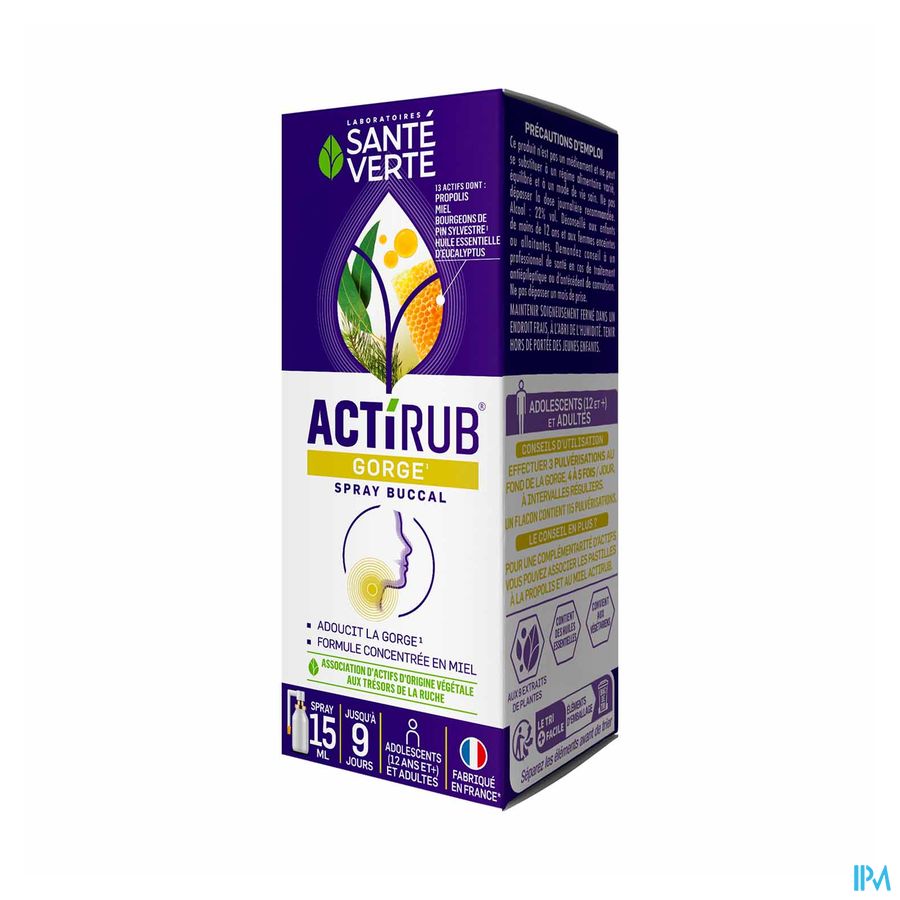 vignette SV ACTIRUB SPRAY BUCCAL 15ML
