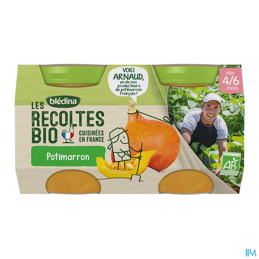 vignette BLEDINA RECOLTES BIO POTIMARRON 2X130G