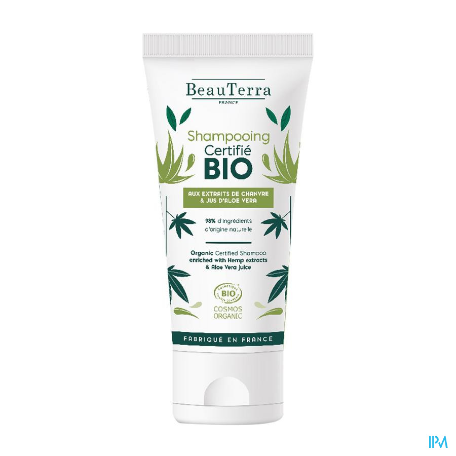 vignette Beauterra Shampooing Bio Chanvre Et Aloe Vera 75ml