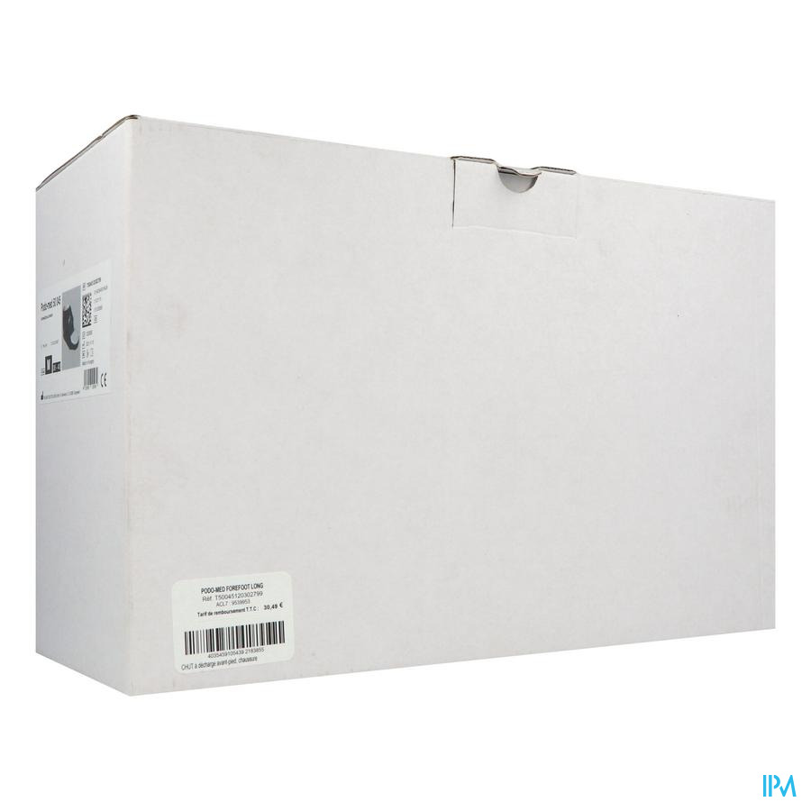 vignette Thuasne Podomed Chaussure Chut Decharge De l'avant Pied Noire Semelle Longue M