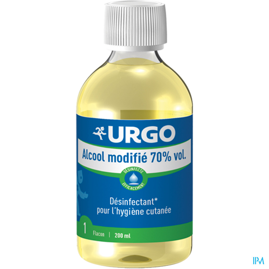 vignette Urgo Alcool Modifie 70% 200ml