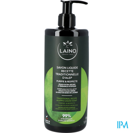 produit LAINO SAVON LIQ RECET TRAD ALEP FLC500ML