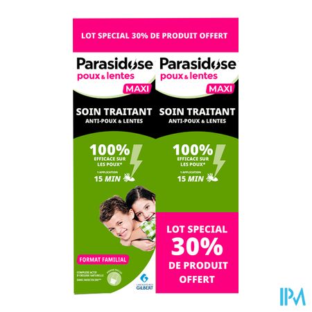 produit Laboratoires Gilbert Parasidose Poux Lot 2 Soins Traitants 200ml = -30%