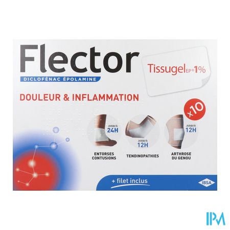vignette FLECTORTISSUGELEP 1% EMPLATRE 10